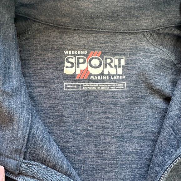 Marine Layer Sport Weekend Track Jacket Mens M - Picture 4 of 6